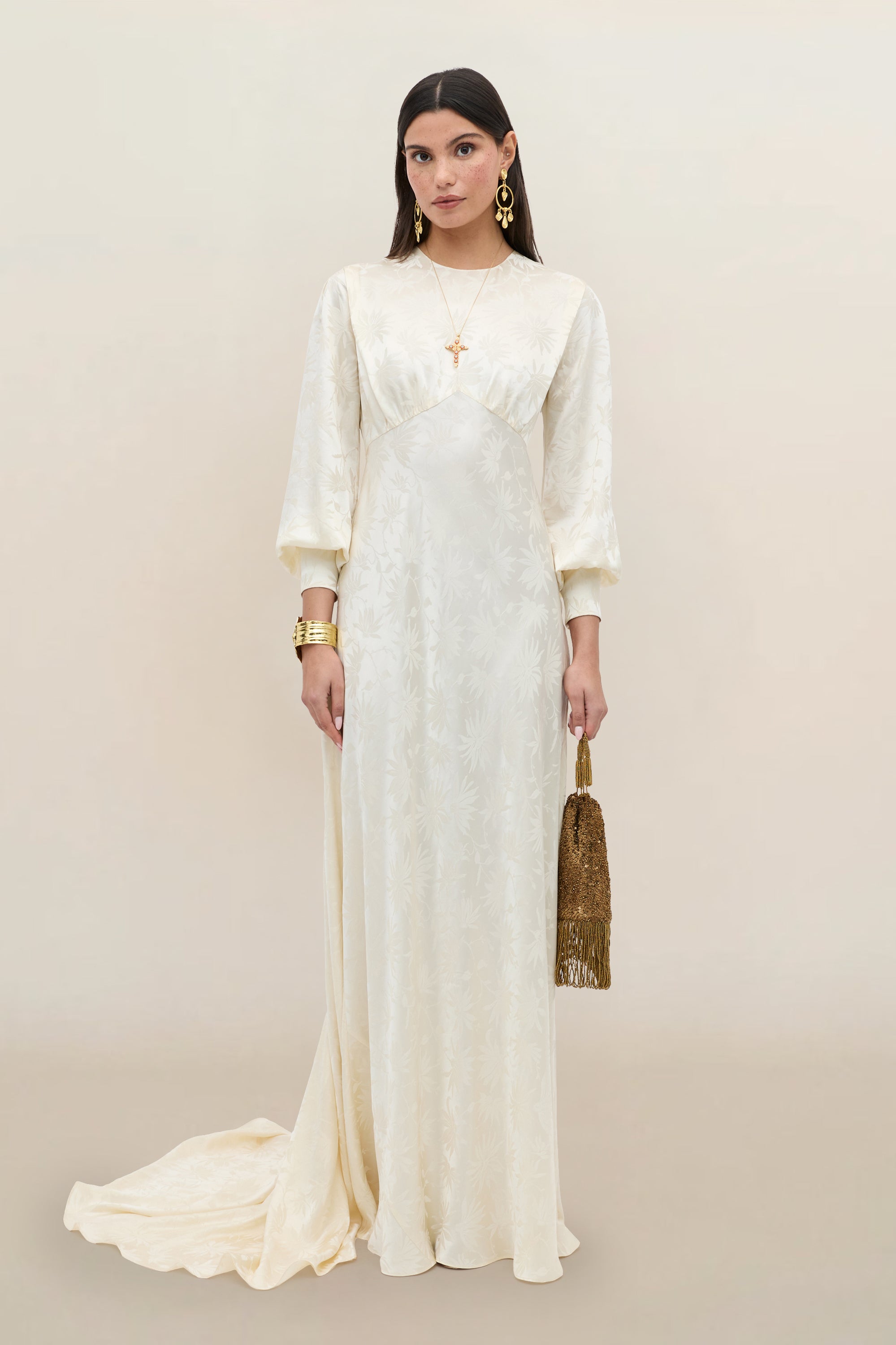 RIXO Bridal Clementine Silk Jacquard