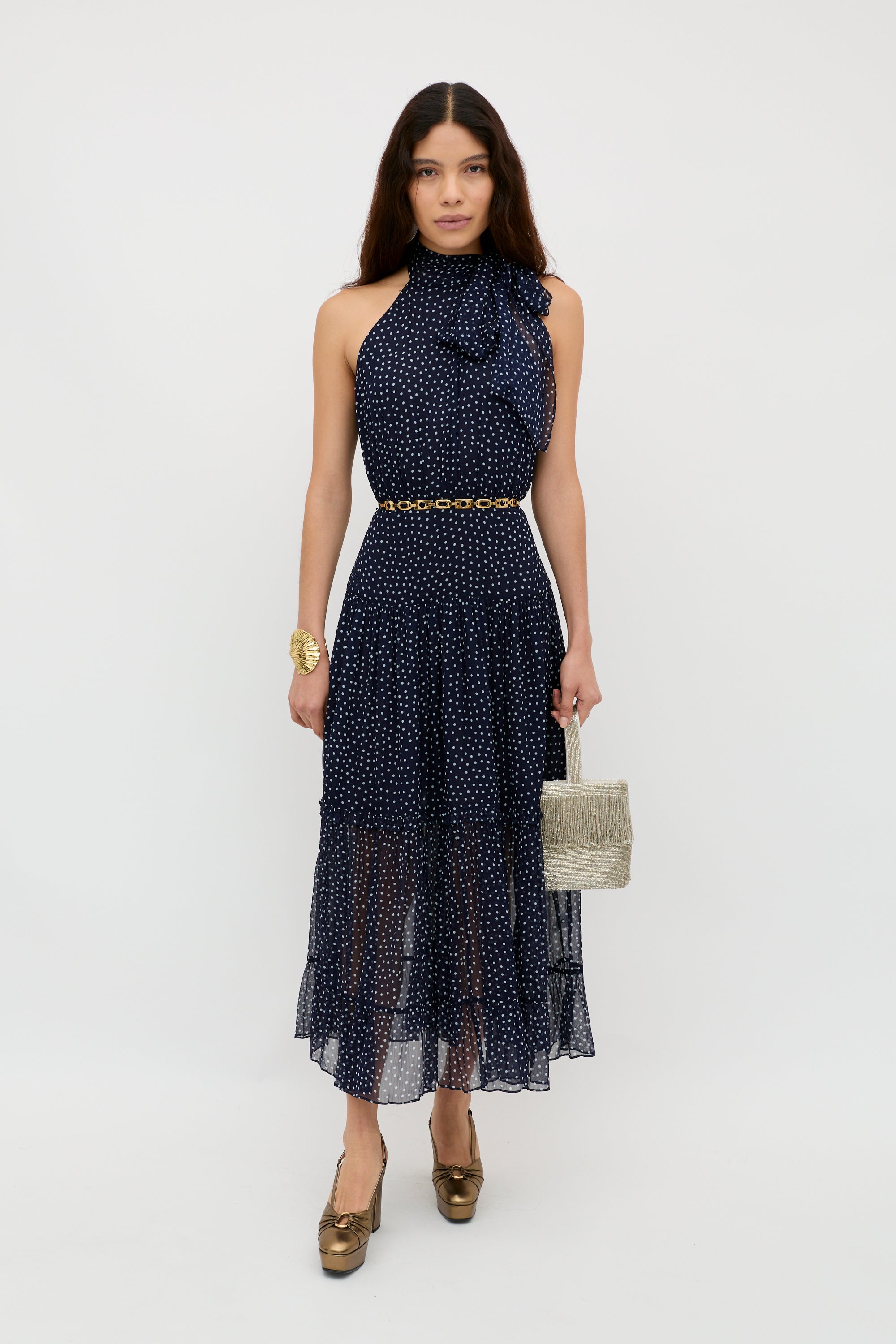 Abi Mini Navy Polka Dot