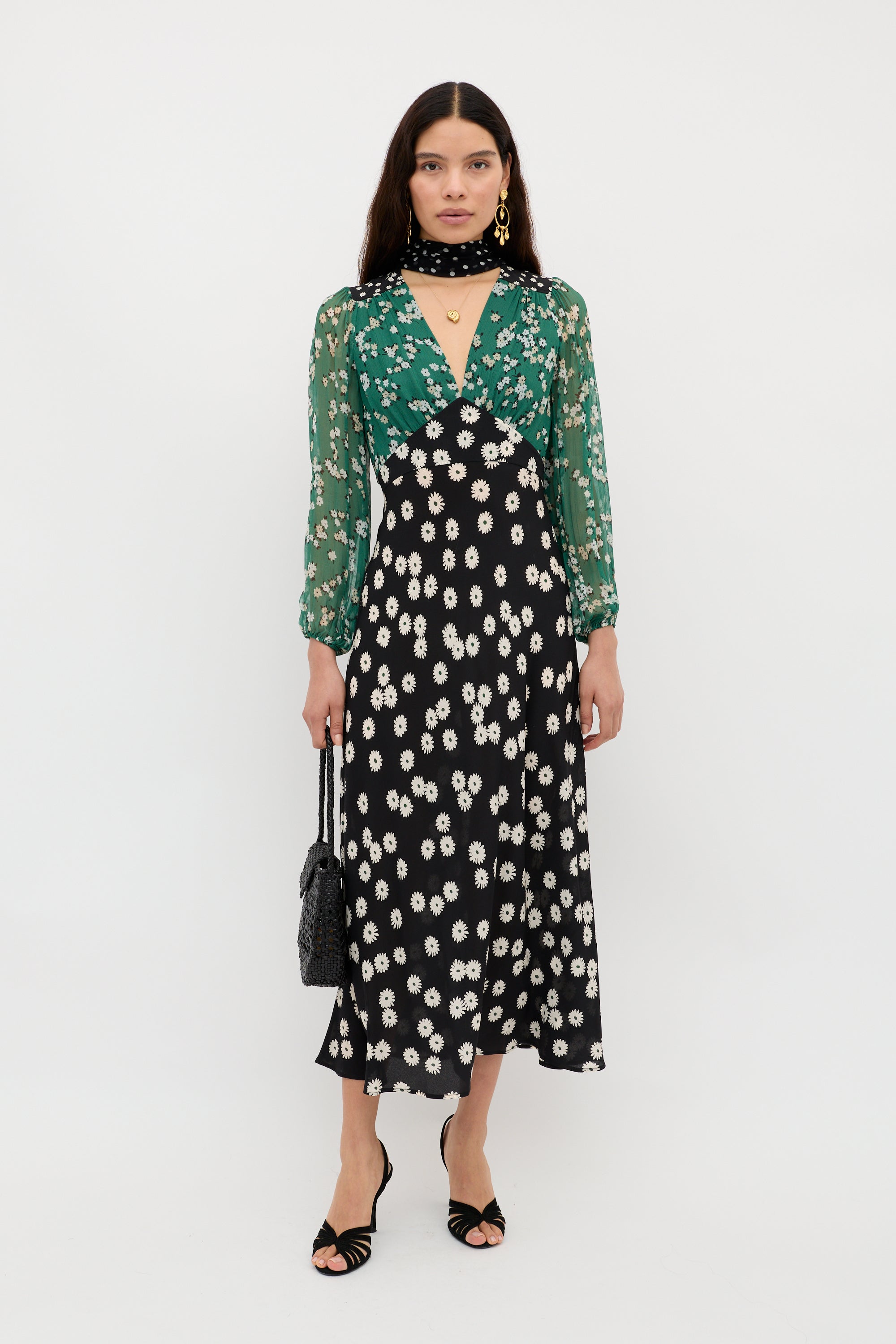 Kaila - City Floral Mix Olive Kaila - City Floral Mix Olive