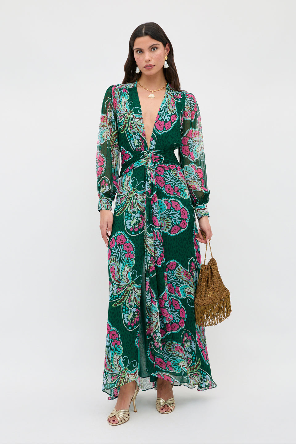 Meera - Butterfly Bloom Green