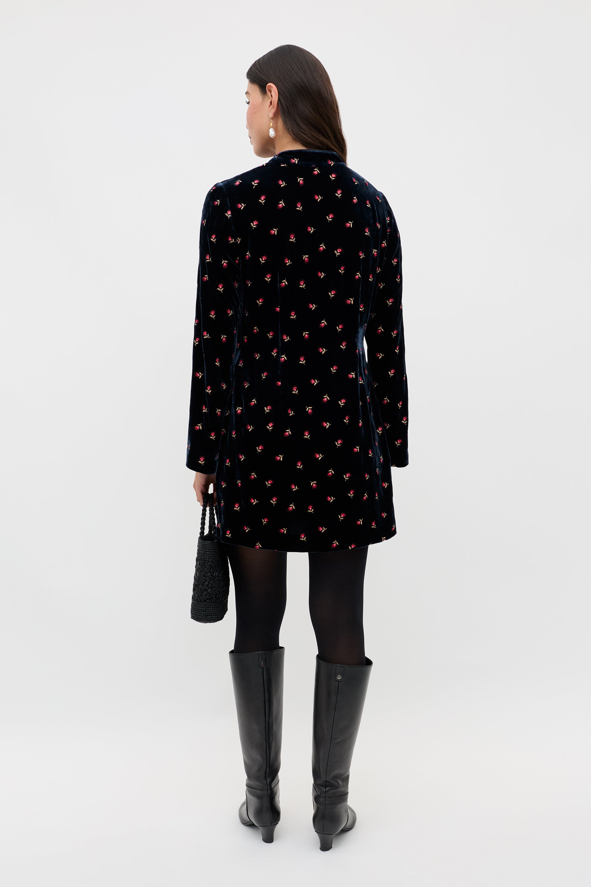 AMERI UND CALLA FLOCKY DRESS アメリヴィンテージ UND CALLA FLOCKY