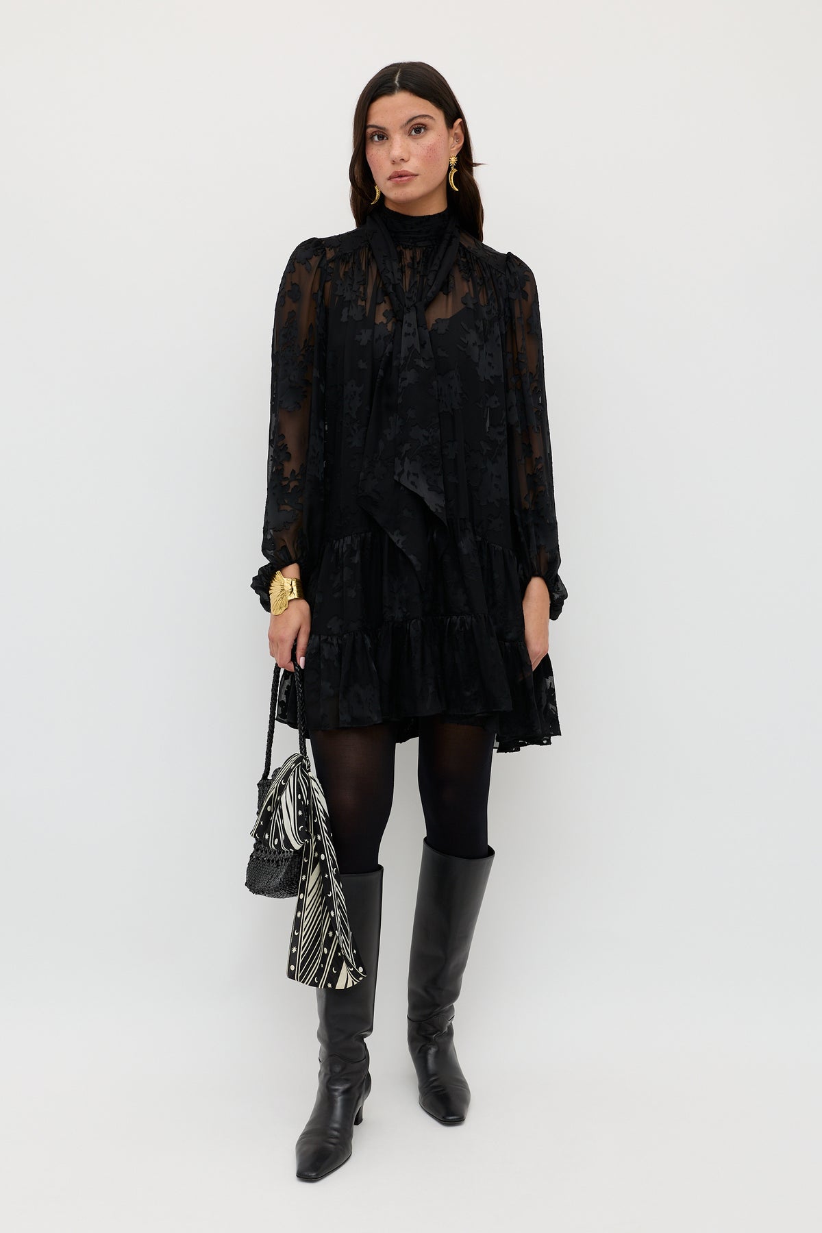 Anaya - Bouquet Devoré Black