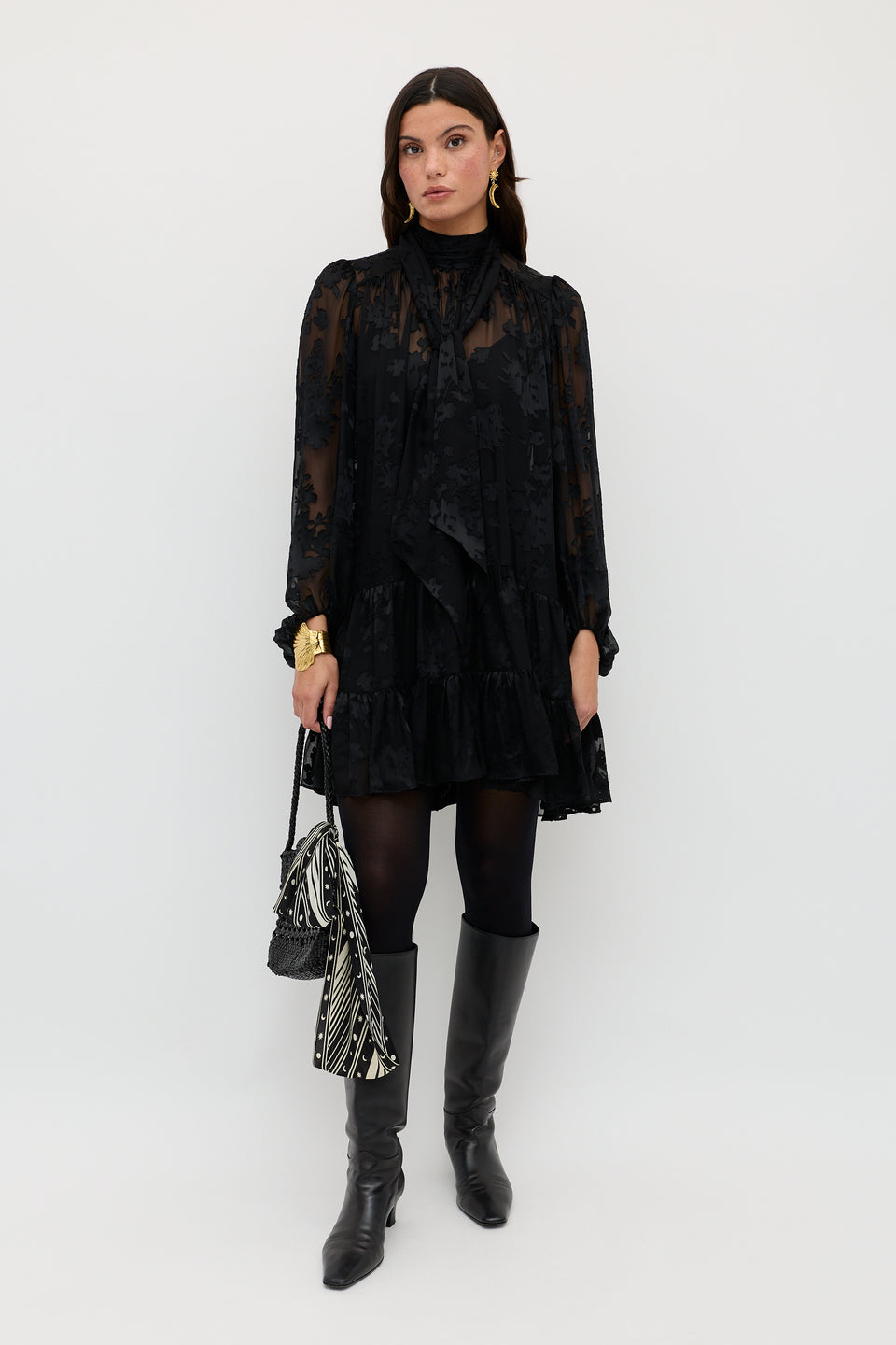 Anaya - Bouquet Devoré Black