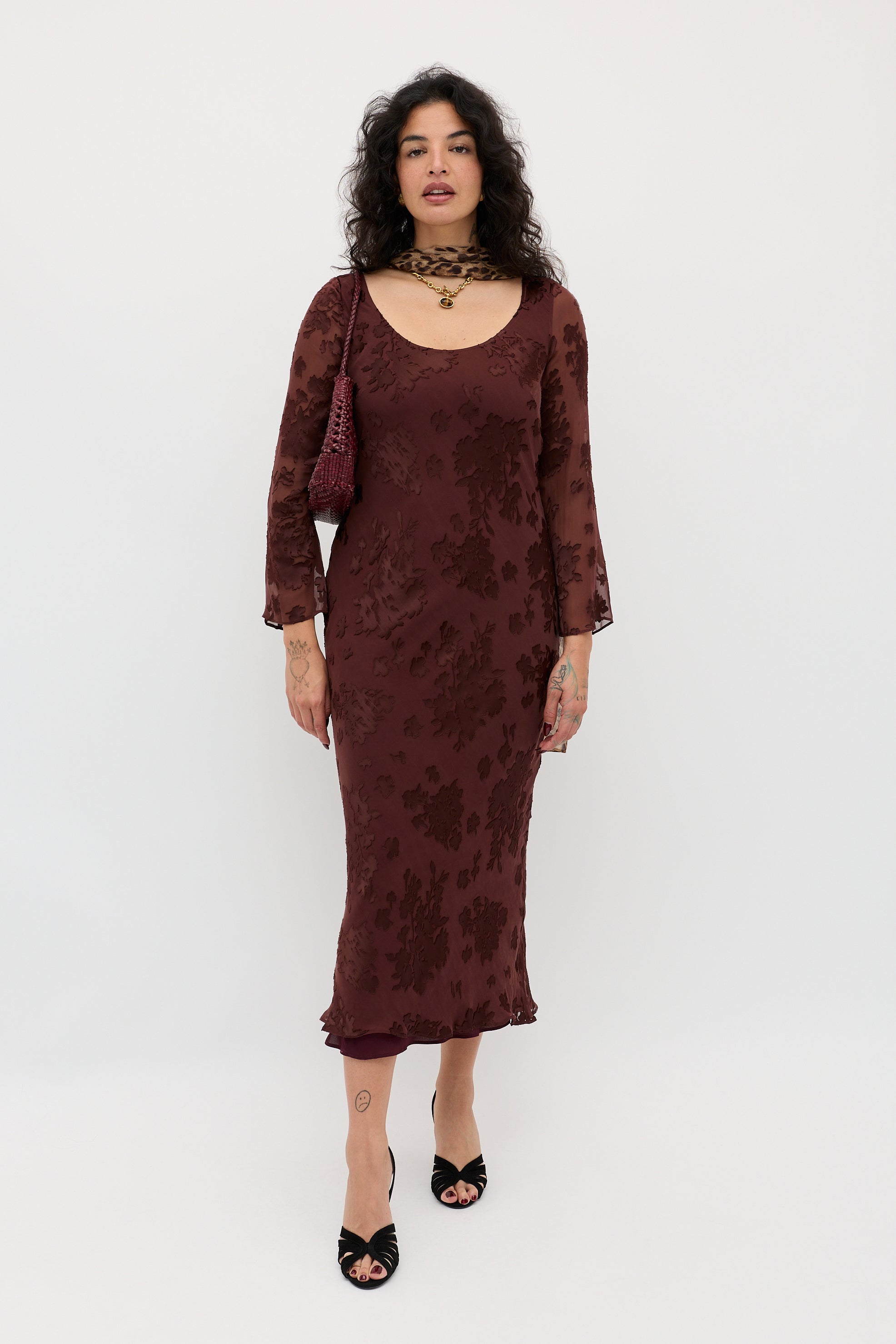 brown floral silk dress ZAPAKA Women Sparkly Brown Satin Long Mother of the Bride Dress with Side Cape Mermaid V Neck Sequin Wedding Guest Dress, Brown / 2XL