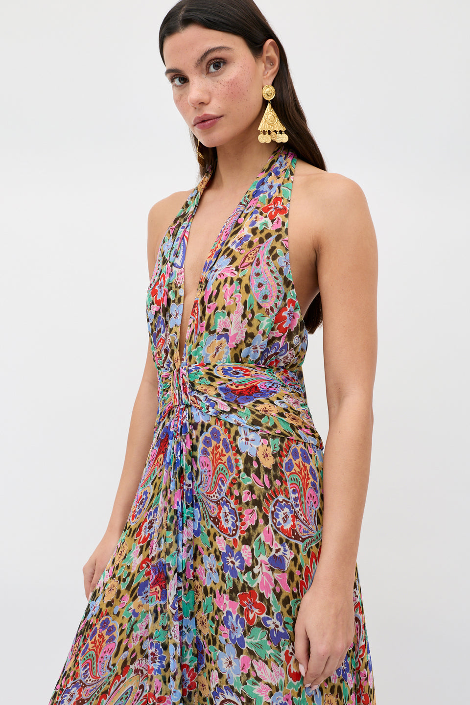 Alaina - Cara Floral Leopard Brown