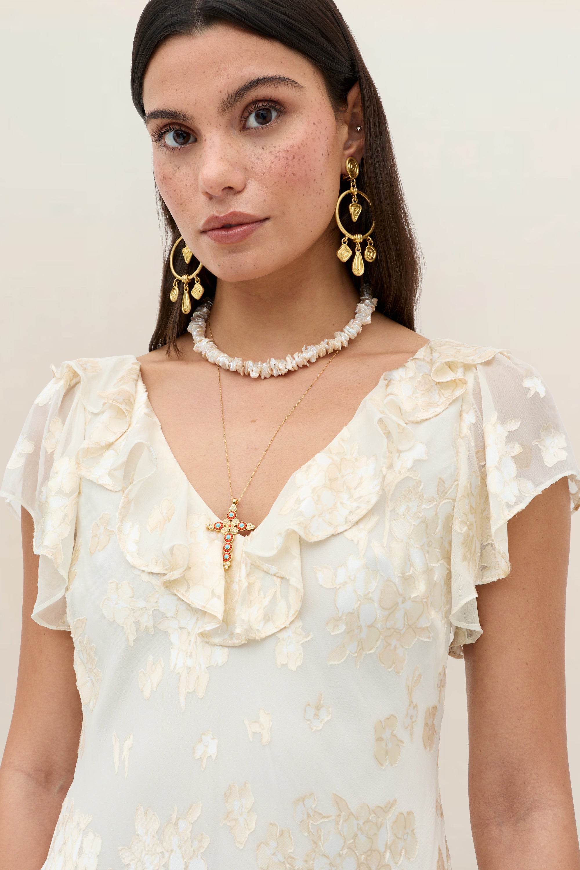 RIXO Bridal Meadow Silk-Satin Devoré Midi RIXO Bridal Meadow Silk-Satin Devoré Midi