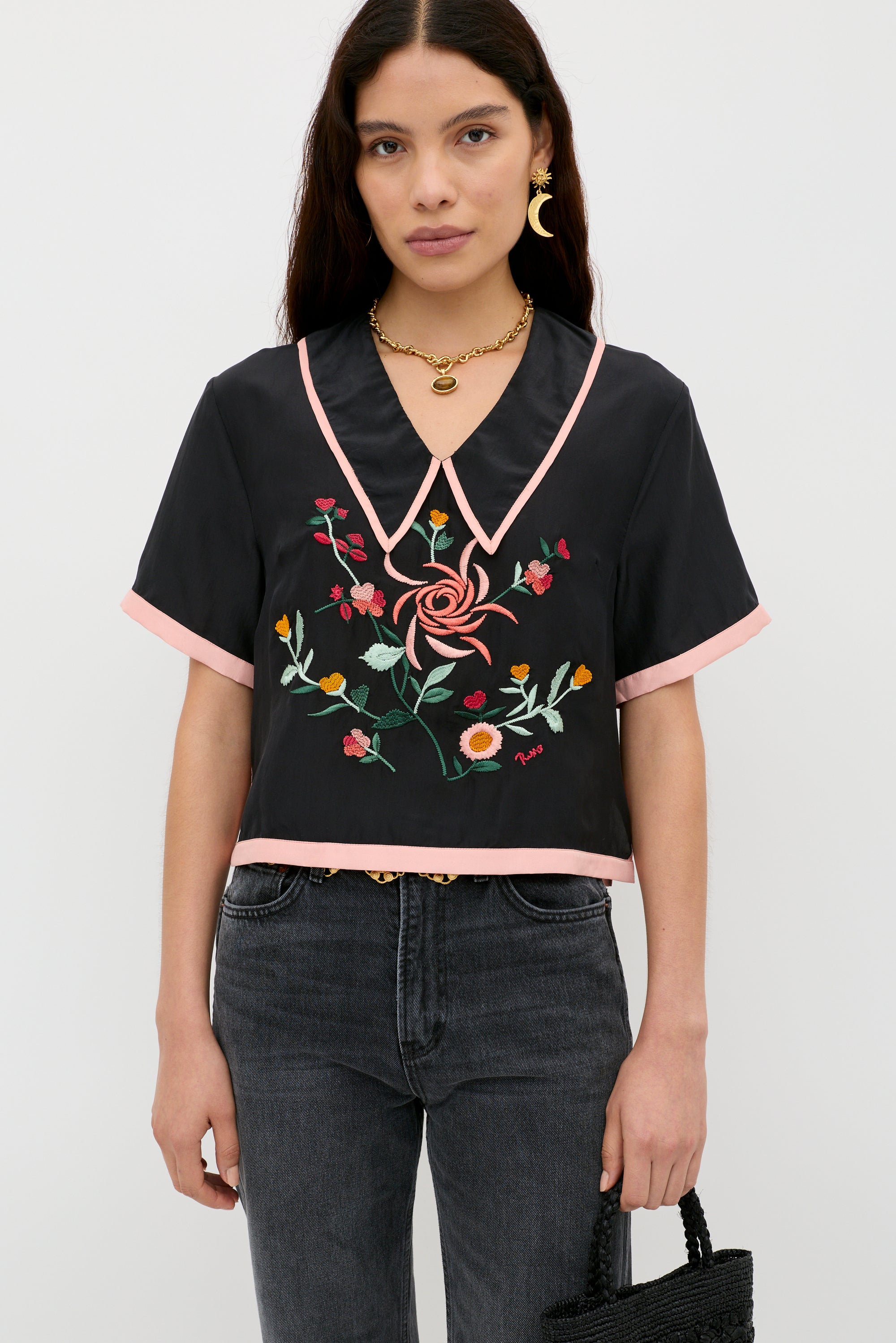 【ANDMAYRY】Nicole ribbon tops ANDMARY】Lala shirring ribbon tops