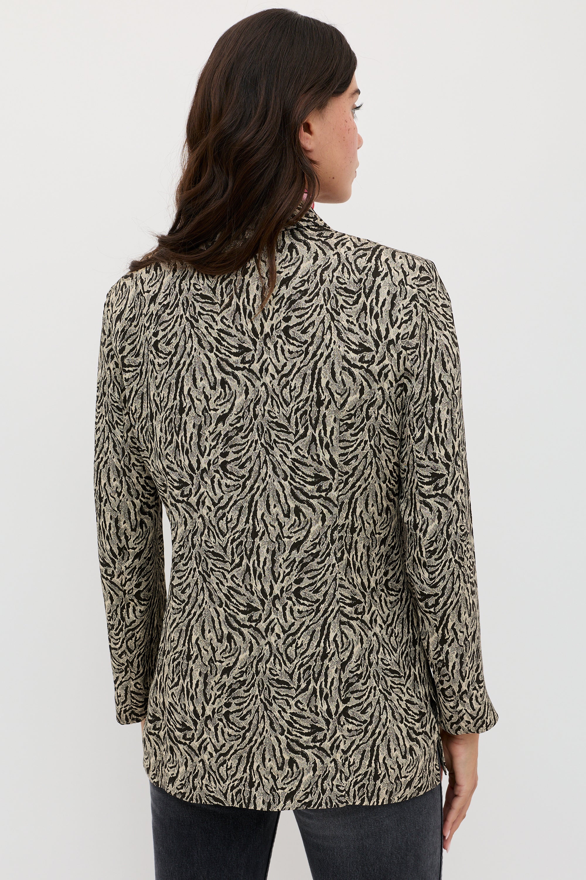 Marselle Jacquard Jacket in Brown Sun Leo Tan | RIXO USA ⋆