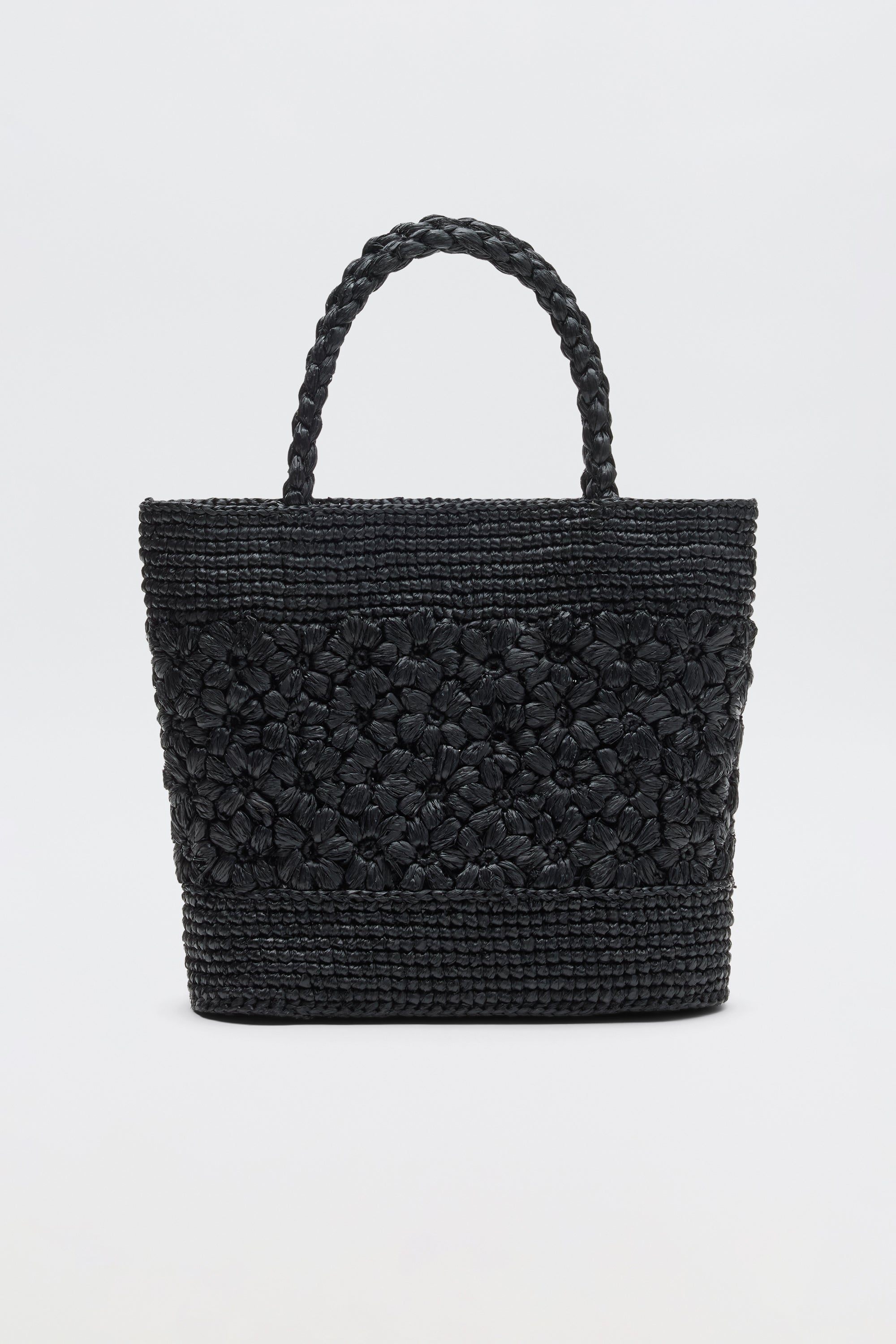 Milana Raffia Bag in Black | RIXO USA ⋆