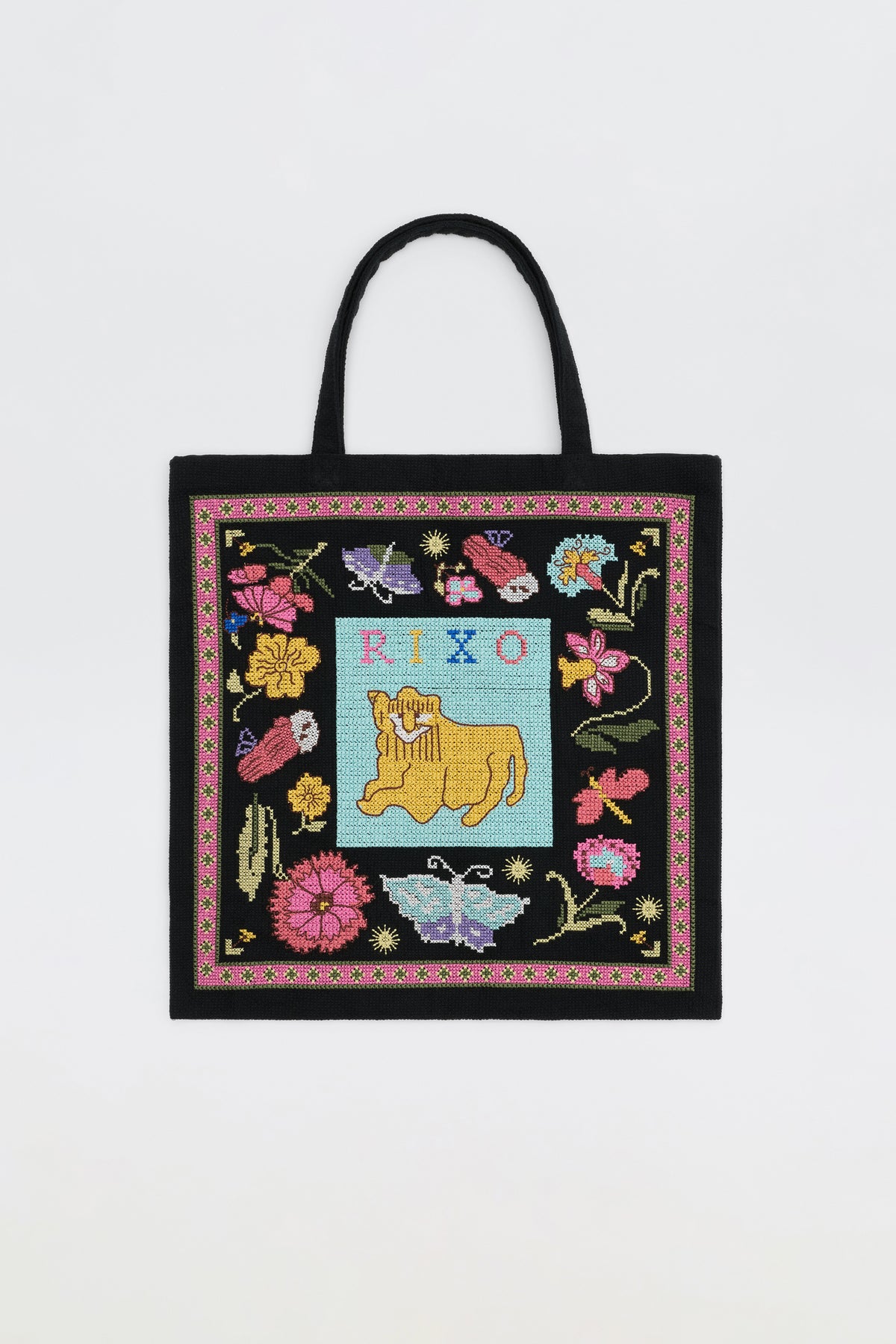 Lili - Leo Cross Stitch Embroidery Charcoal