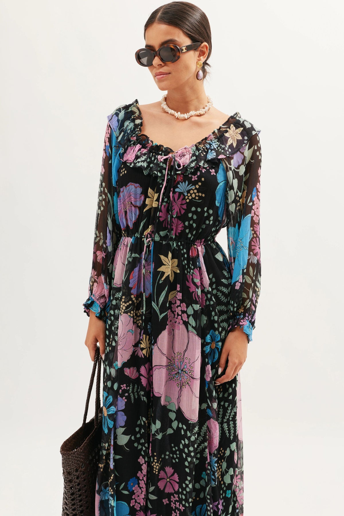 Alina - Bhatia Floral Black