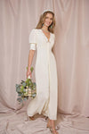 White bridal gown