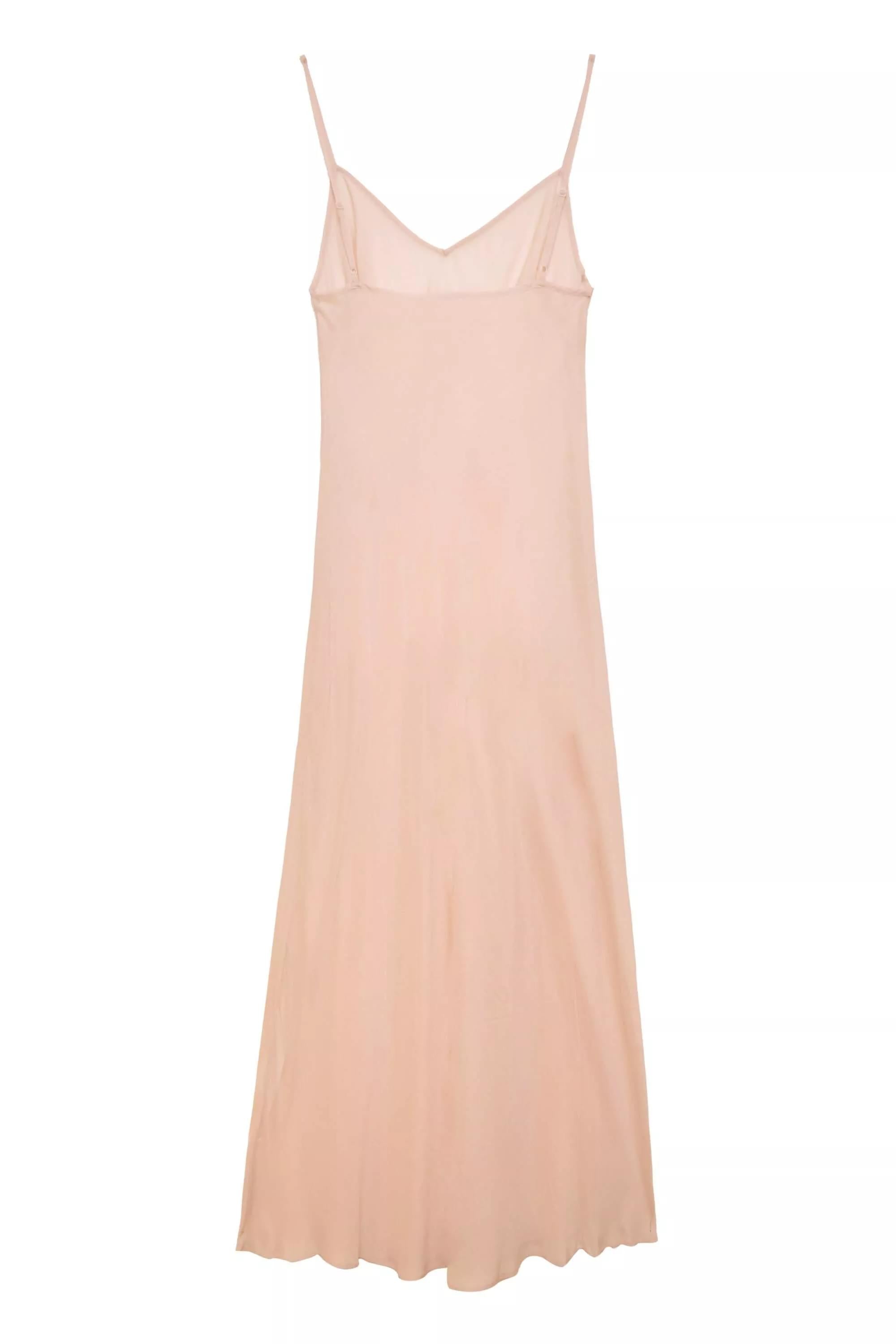 Slip Dress in Beige Shell Slip Dress in Beige Shell