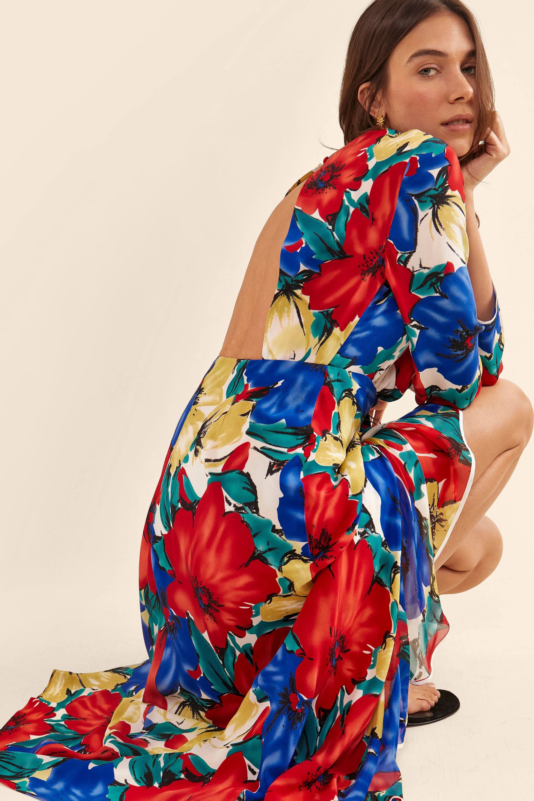 rixo backless dress Rent Gail Backless Midi Dress - RIXO