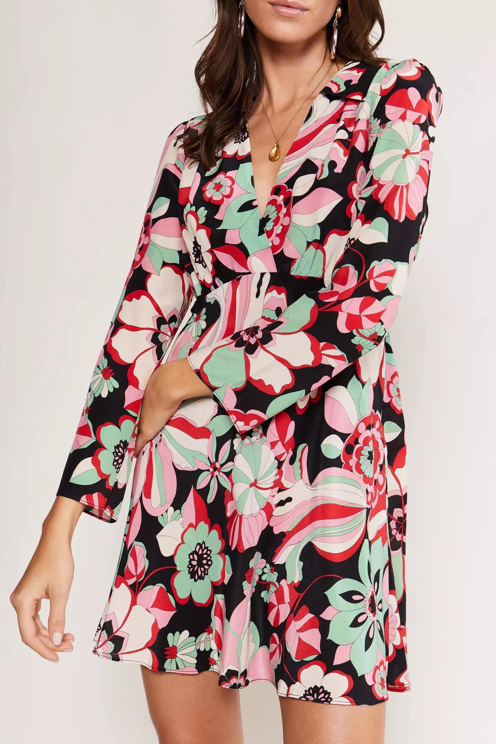 Renata Silk Mini Dress