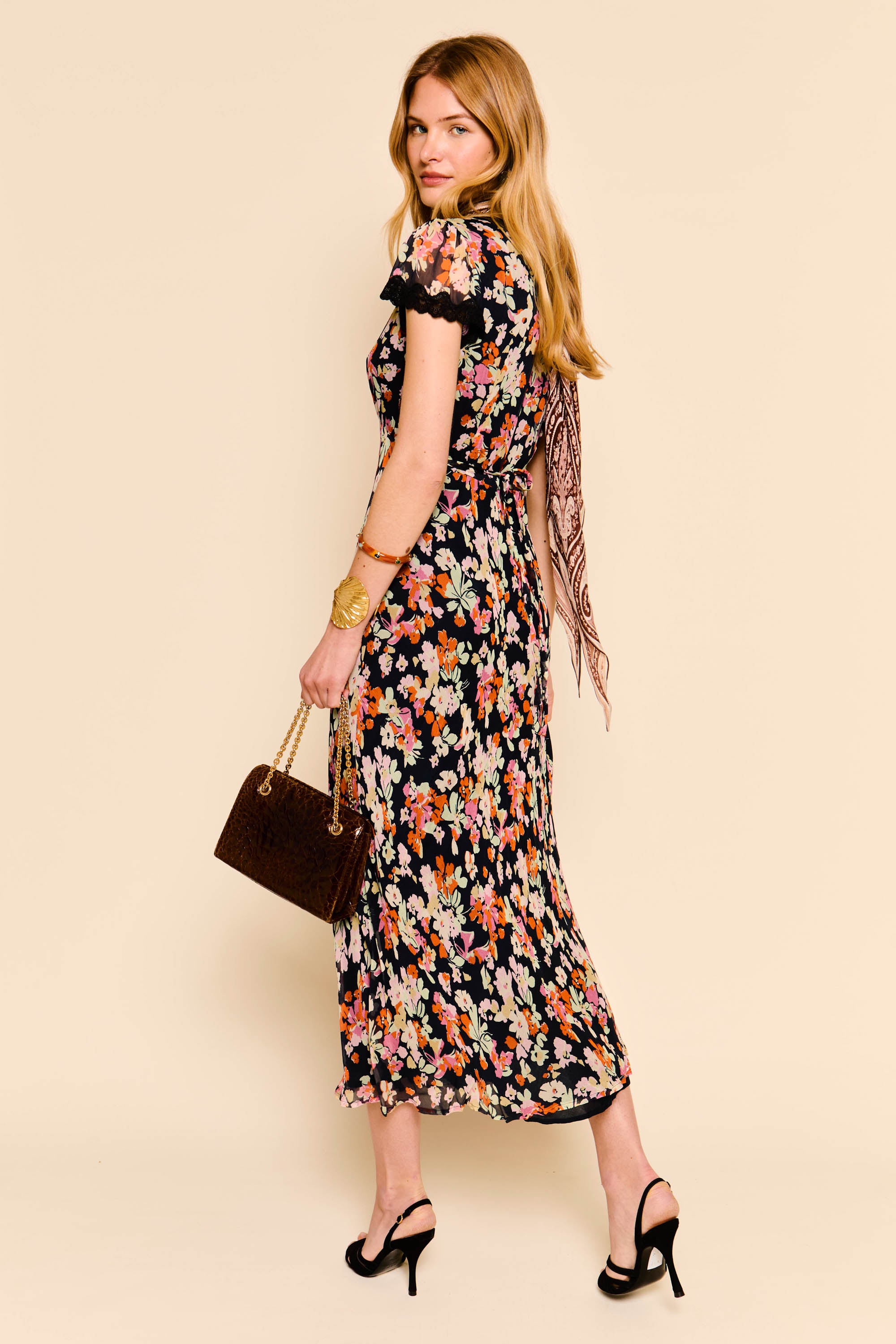 Clarice - Primrose Floral Deep Navy