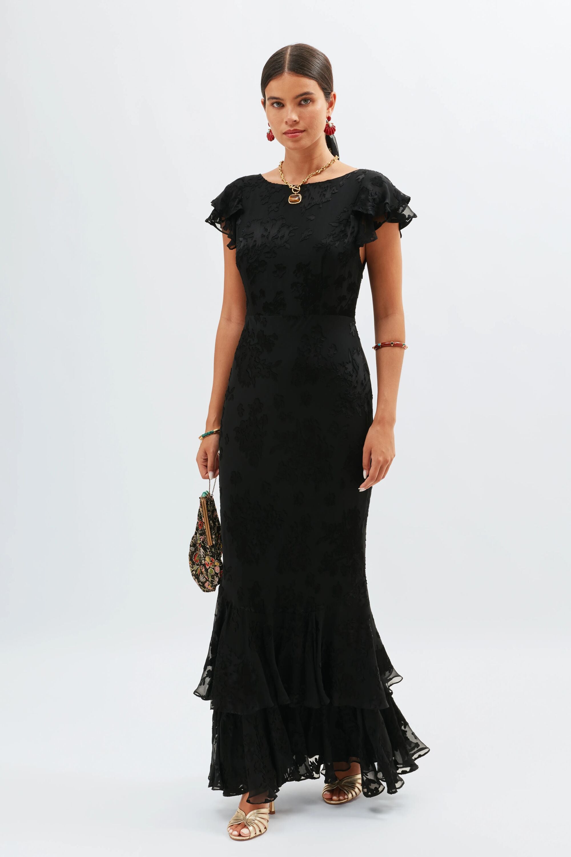 Ordinia - Bouquet Devore Black