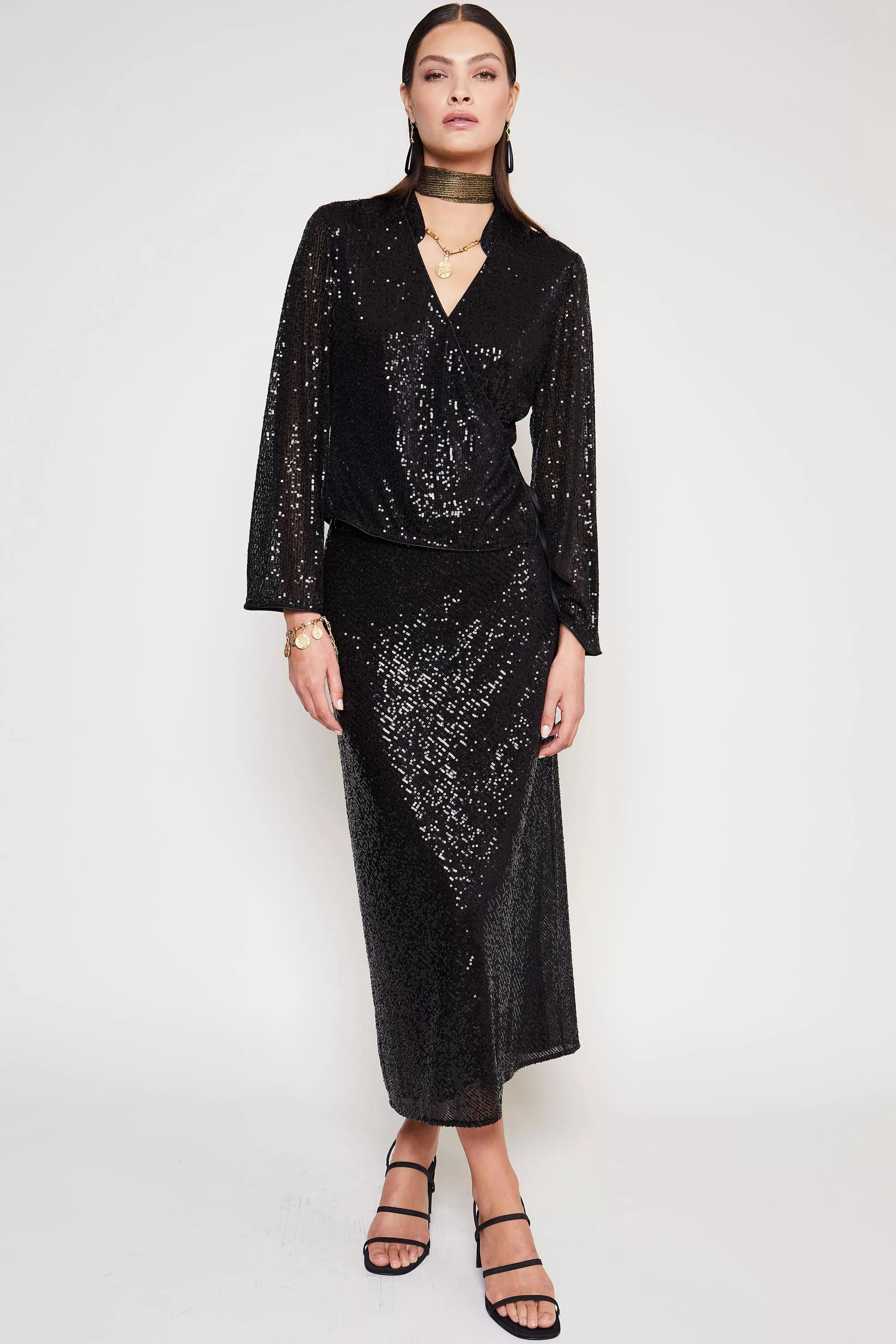 Ardith Sequin Black RIXO