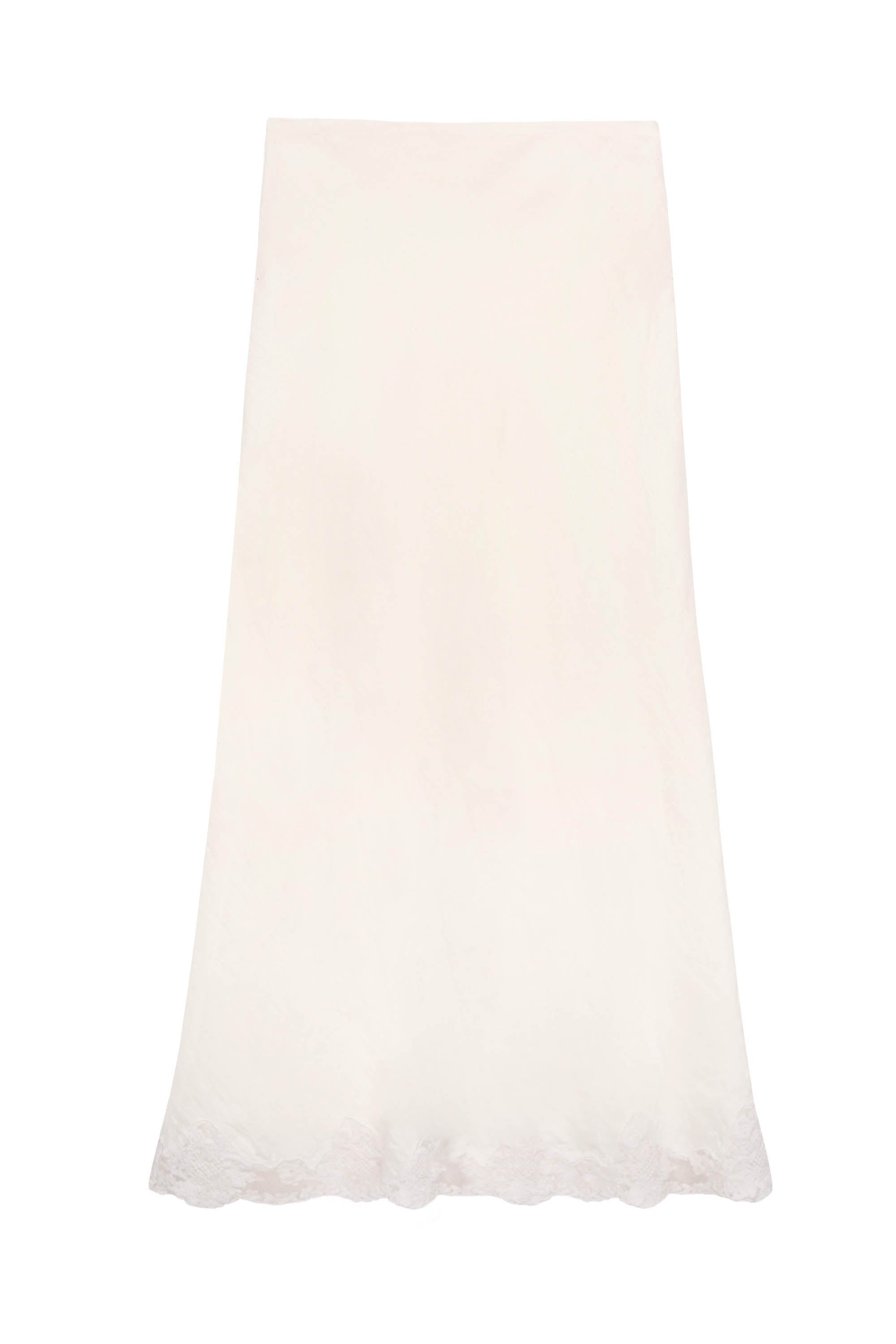 Crystal Linen Midi Skirt in Cream Crystal Linen Midi Skirt in Cream