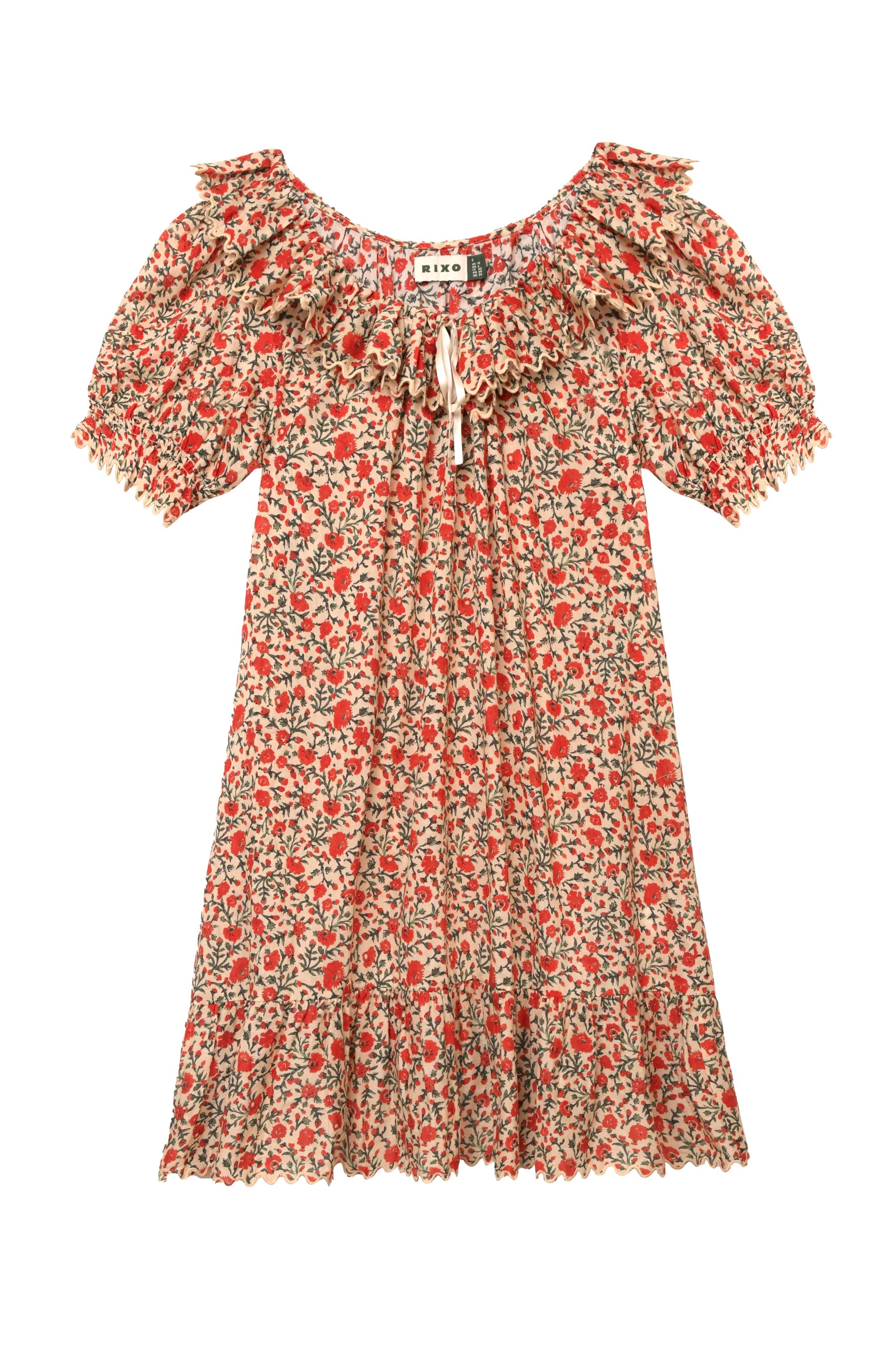 Elen Mini Dress in Ditsy Trail Cream | RIXO USA Elen Mini Dress in Ditsy Trail Cream | RIXO USA