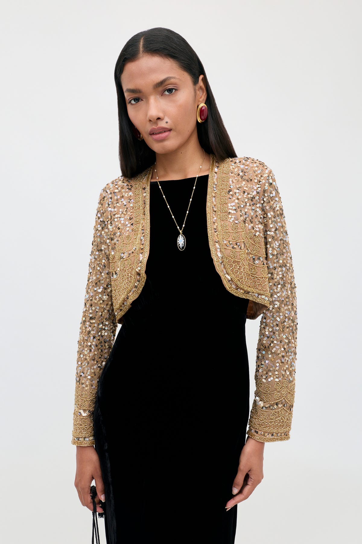 Cliona - Art Deco Embellishment Antique Gold