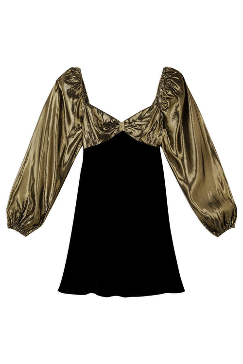 Silk-Velvet Dress