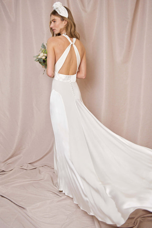 Eve Open-Back Silk Gown
