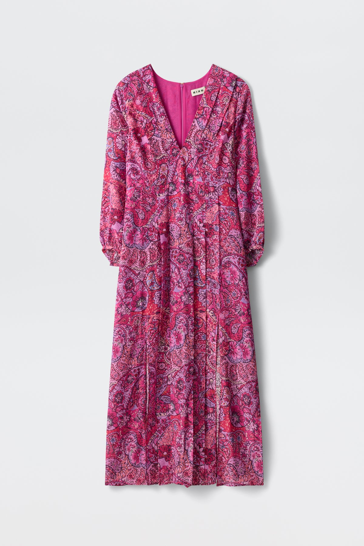 Camellia - Paisley Floral Red