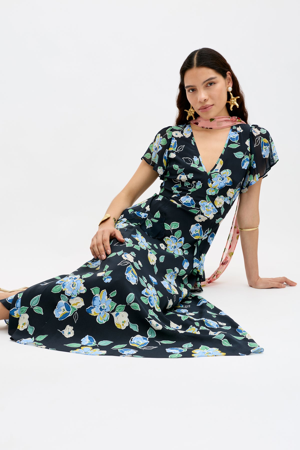 Evie -  Kimmie Floral Navy