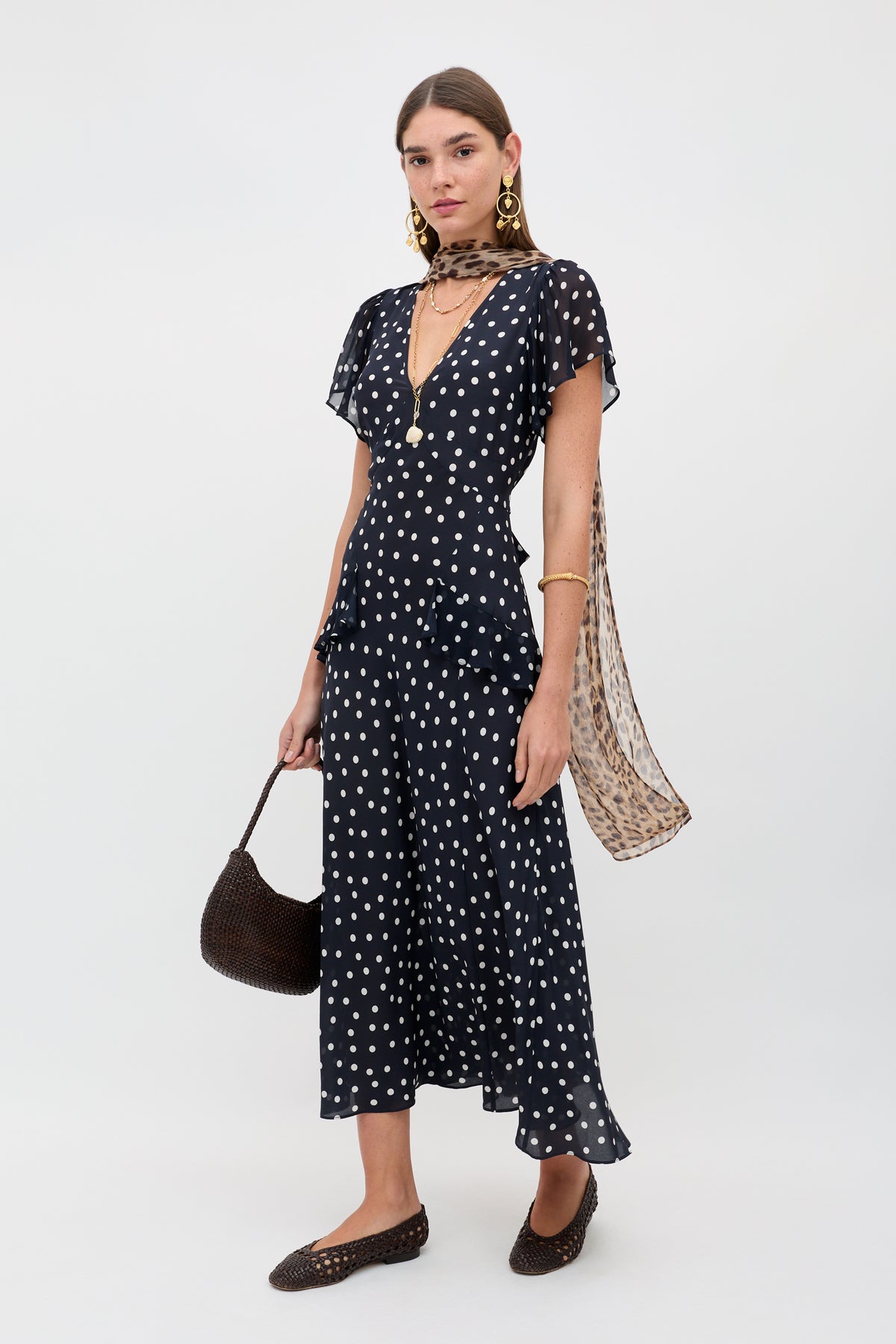 RIXO Evie Dress in Navy - size M RIXO Evie Dress in Navy - size M
