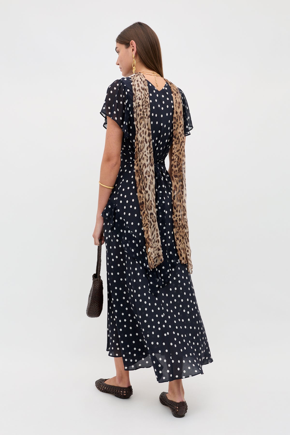 RIXO Evie Dress in Navy - size M RIXO Evie Dress in Navy - size M