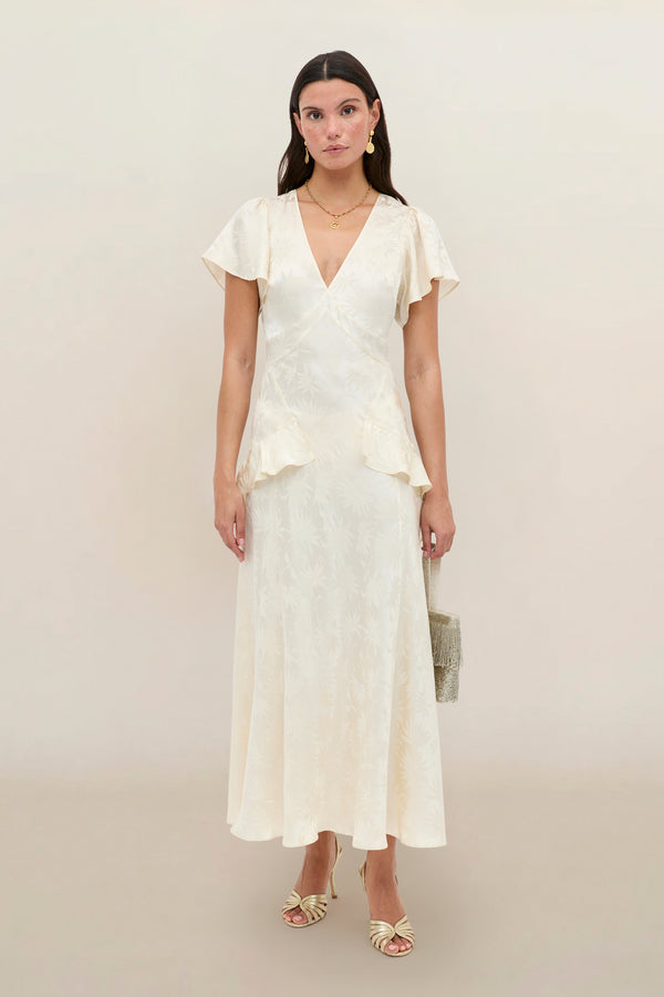 daisy silk dress Daisy Printed Silk Twill Sun Dress With Ties
