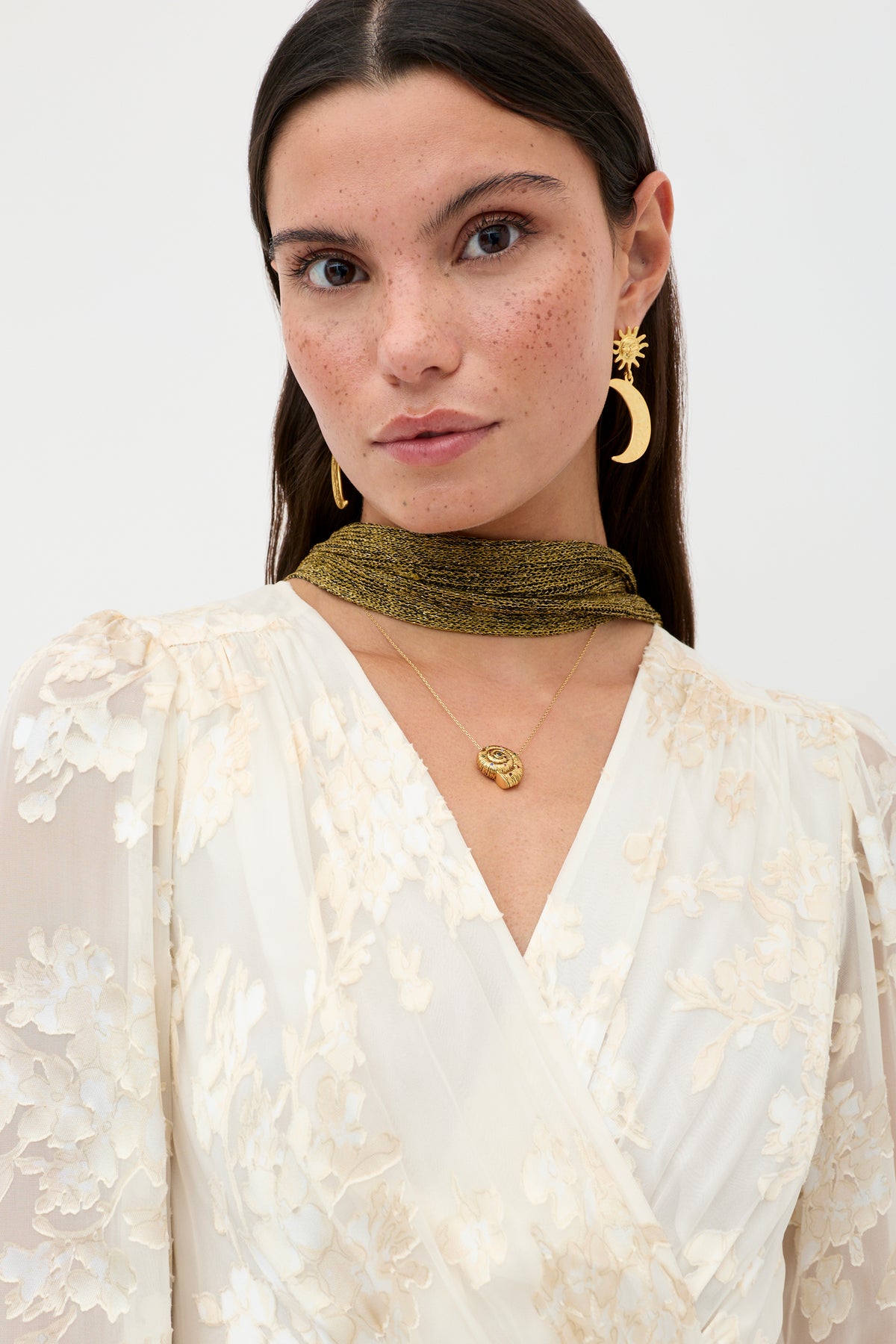 velvet cream dress 1940s Long Sleeve Gown