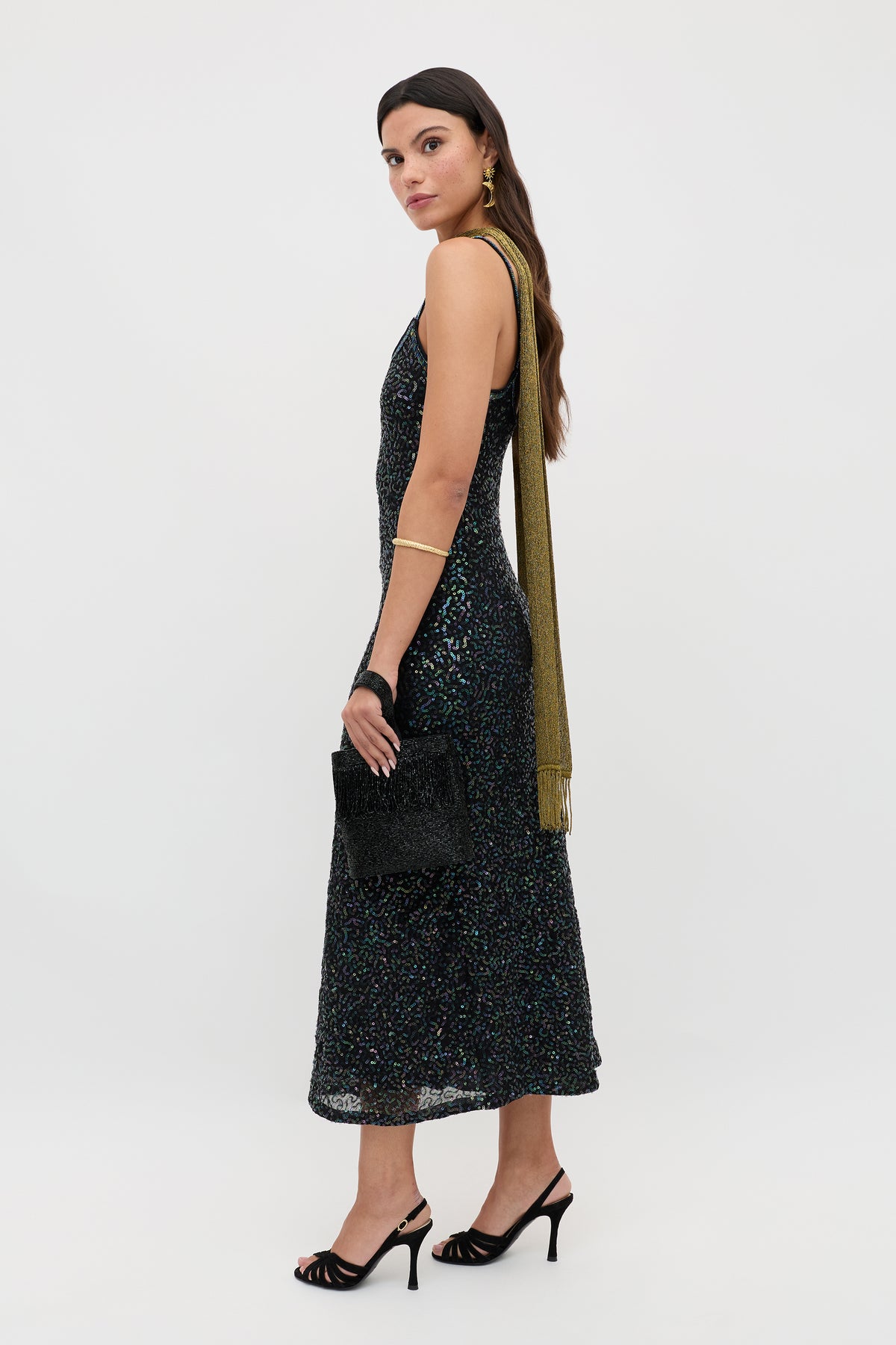 Holly  -  Squiggle Embellishment Black