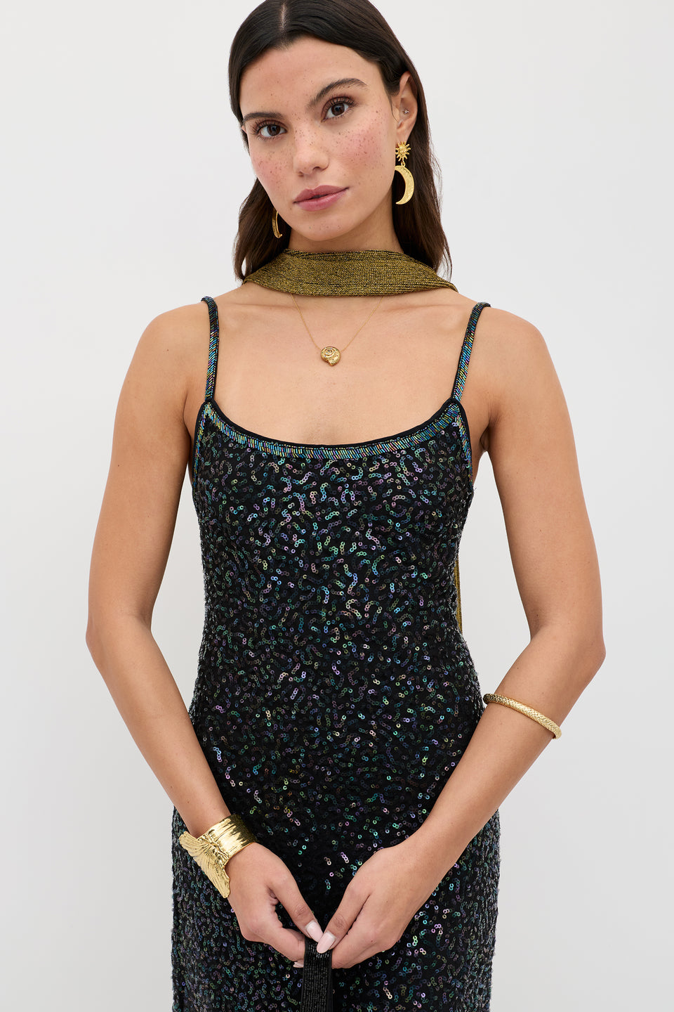 Holly  -  Squiggle Embellishment Black