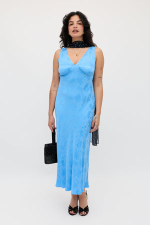 Sandrine - Daisy Jacquard Blue