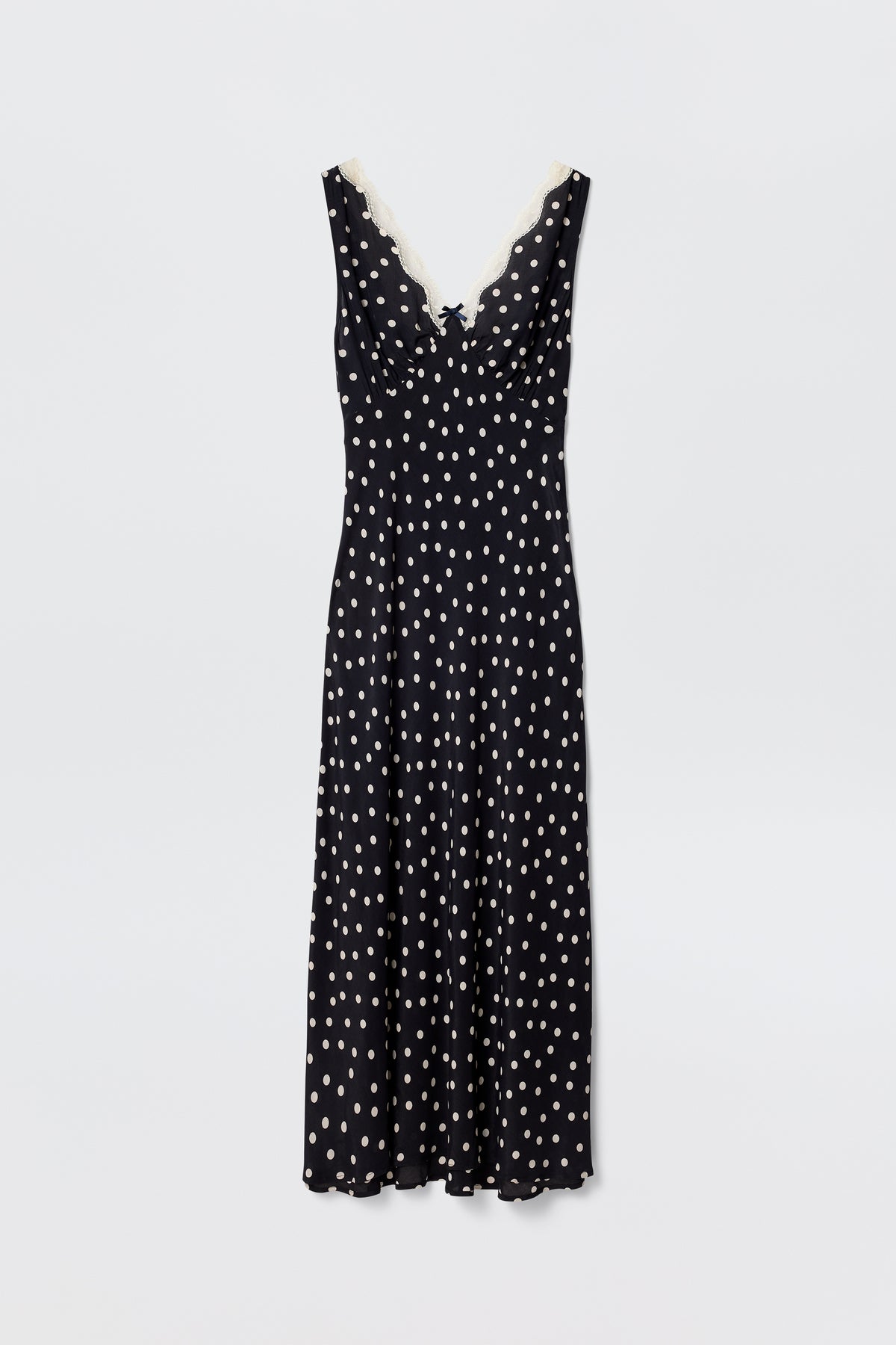 Sandrine Midi Dress in Bohemia Spot Deep Navy | RIXO USA Sandrine Midi Dress in Bohemia Spot Deep Navy | RIXO USA