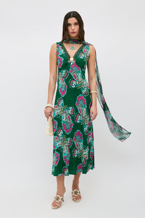 Sandrine - Butterfly Bloom Green