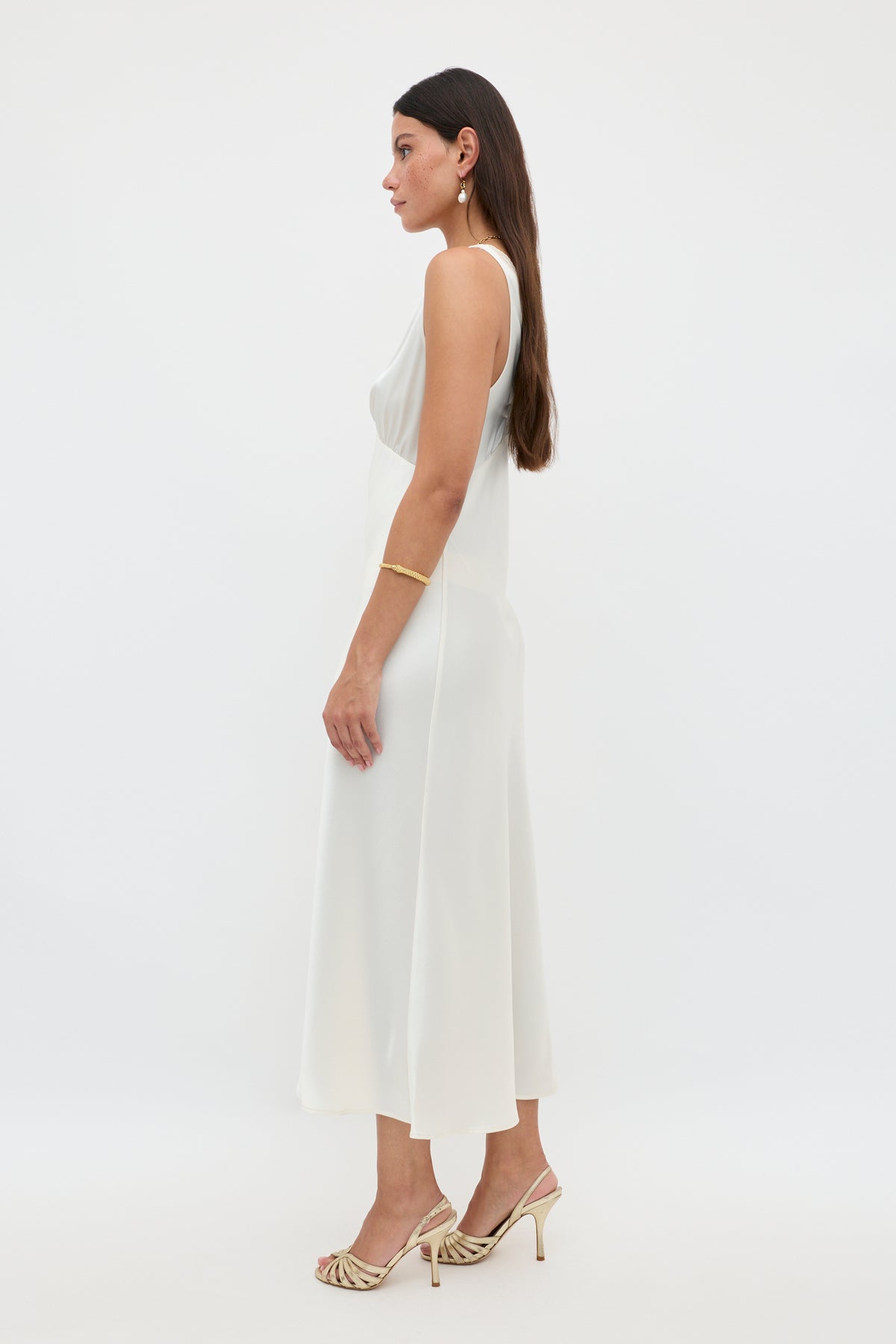 ivory pearl midi dress Charly Ivory Pearl Midi Dress