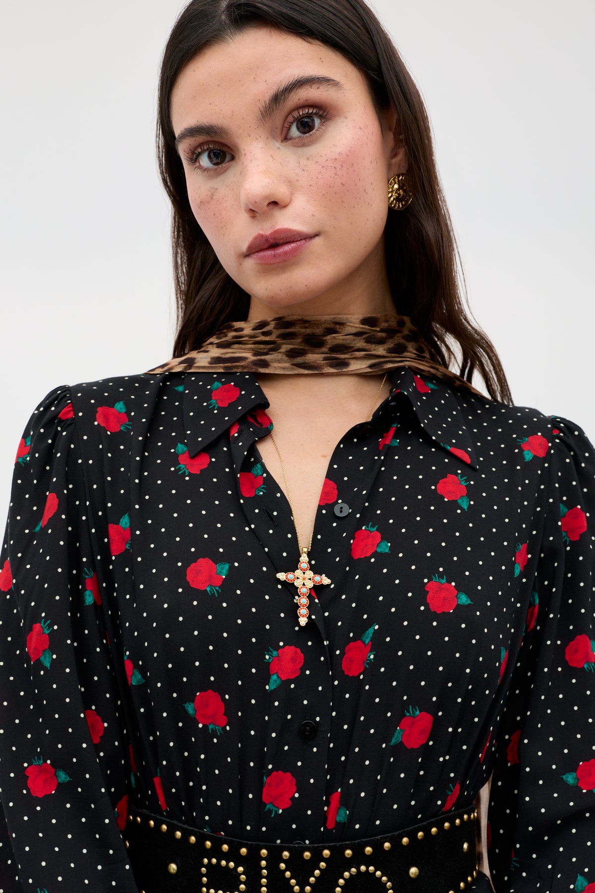 black dress with red dots Forever Fifties 50's Retro Rockabilly Polka Dot Swing Dress "Valerie Polka Dress" in Black Vintage Vogue