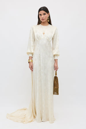 Clementine - Daisy Jacquard Champagne