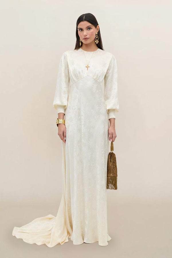 RIXO Bridal Clementine Silk Jacquard