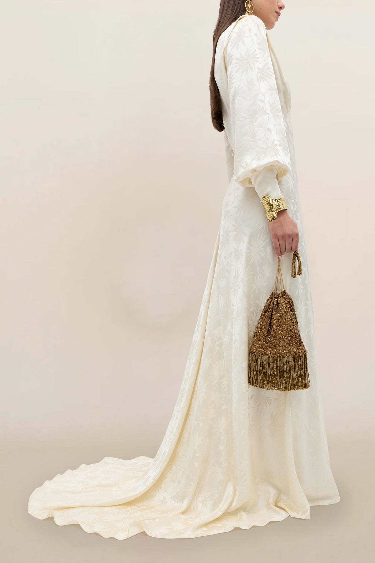 RIXO Bridal Clementine Silk Jacquard