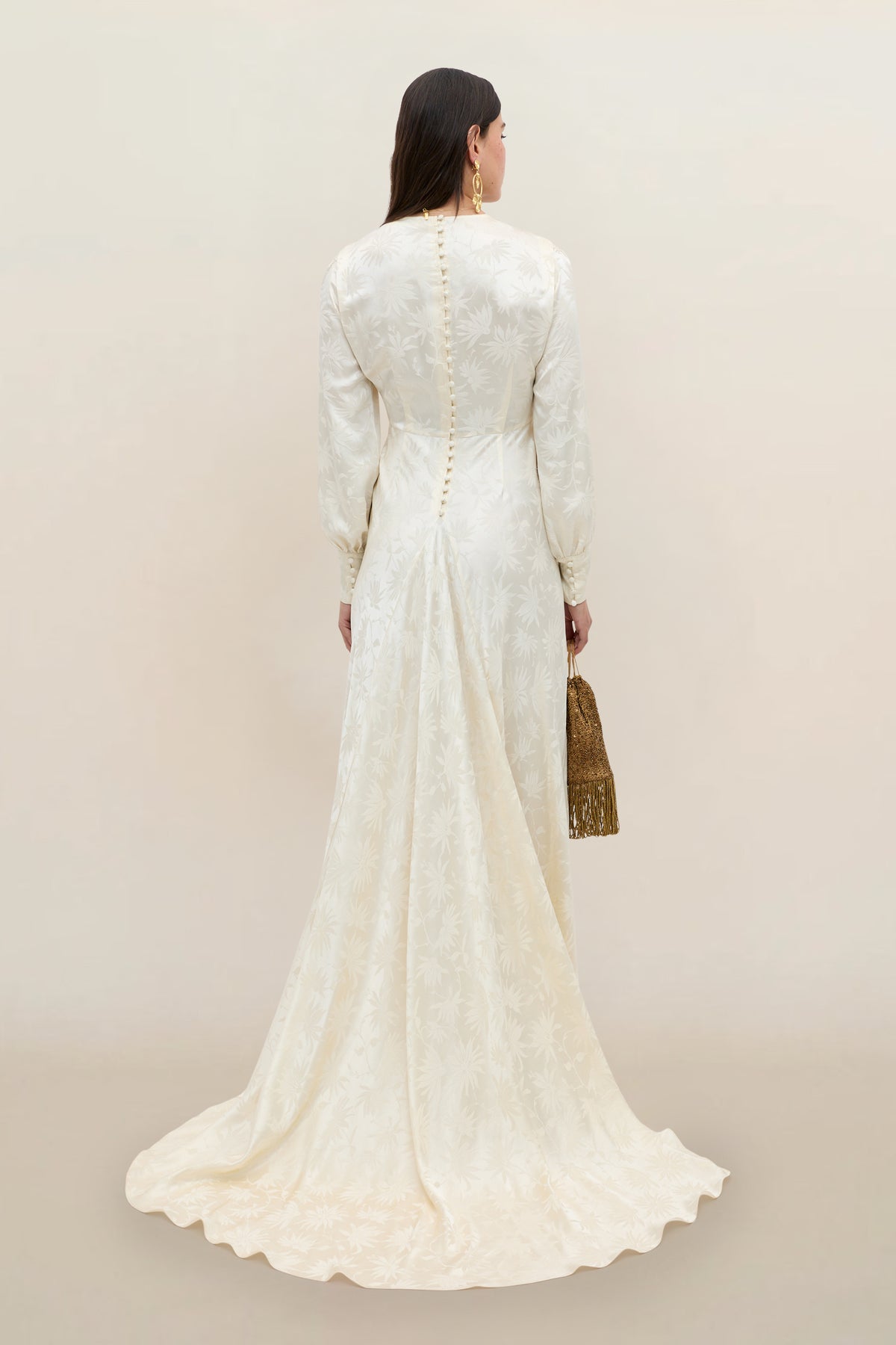 RIXO Bridal Clementine Silk Jacquard