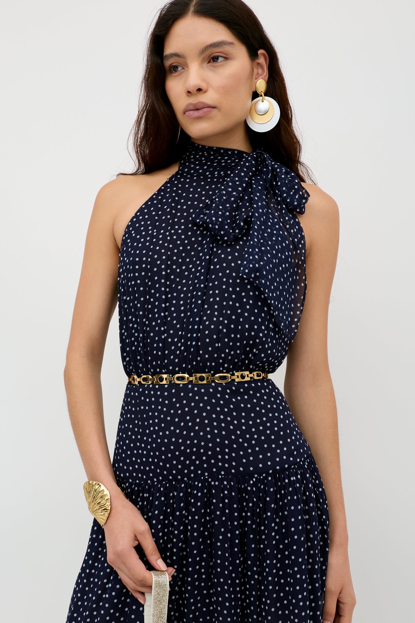 Abi - Mini Navy Polka Dot | RIXO USA Abi - Mini Navy Polka Dot | RIXO USA