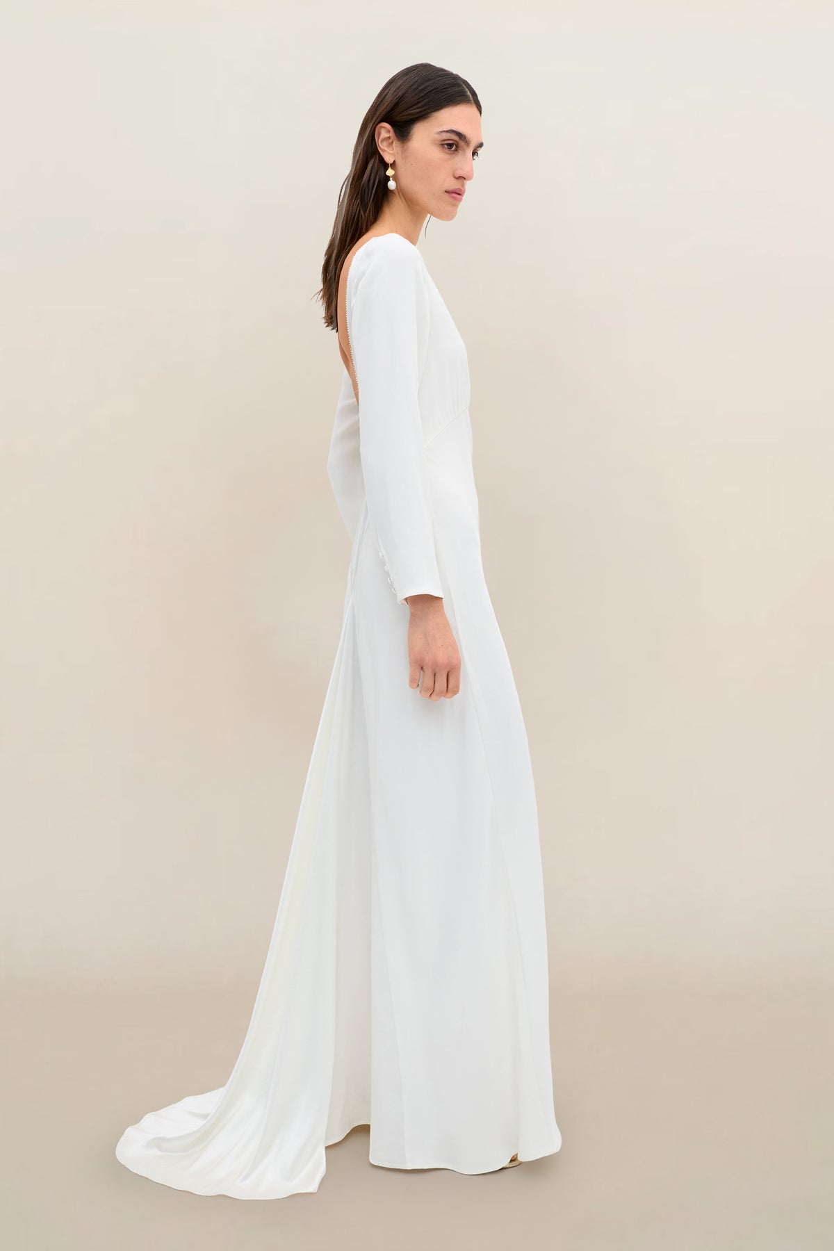 RIXO Bridal Cesca Backless Silk Gown - Ivory RIXO Bridal Cesca Backless Silk Gown - Ivory