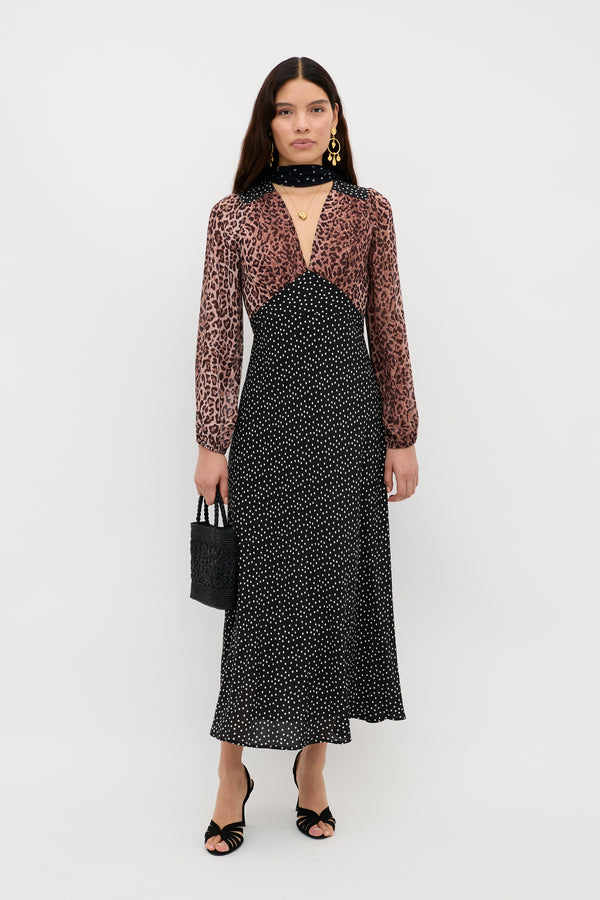 lace collar velvet dress JESURUM UNICORNO VELVET DRESS WITH LACE COLLAR PUFF SLEEVES main image 1