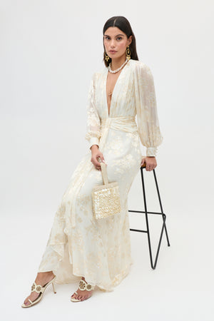 Meera -  Bouquet Devoré Cream