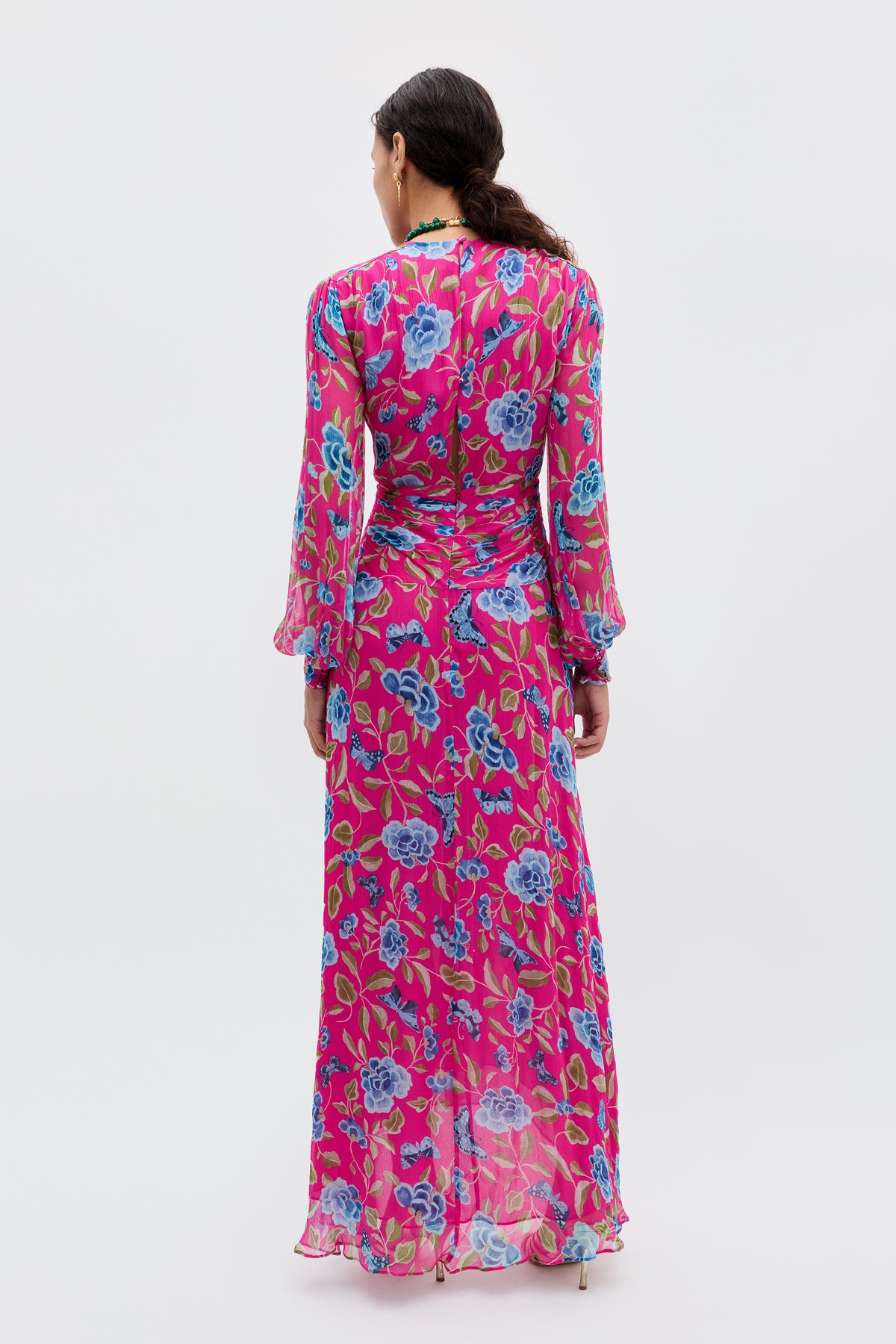 RIXO Meera Butterfly Floral Magenta RIXO Meera Butterfly Floral Magenta