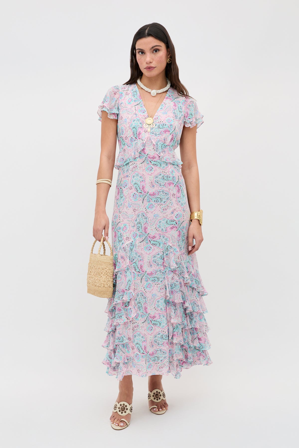 Thanvi - Butterfly Paisley Cream